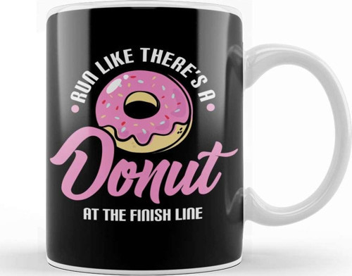 Funny Run Like There'S A Donut At The Finish Line Kupa Bardak Porselen