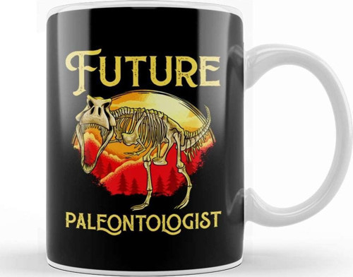Future Paleontologist Dinosaur Obsessed Dinosaurs Kupa Bardak Porselen