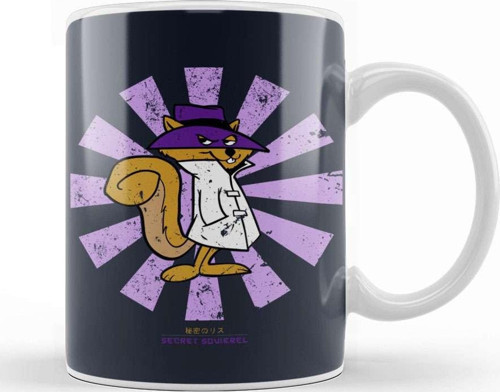 Secret Squirrel Retro Japanese Kupa Bardak Porselen