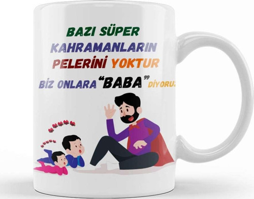 Babalar Günü Babaya Hediye 041 Kupa Bardak Porselen