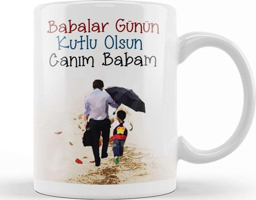 Babalar Günü Babaya Hediye 046 Kupa Bardak Porselen