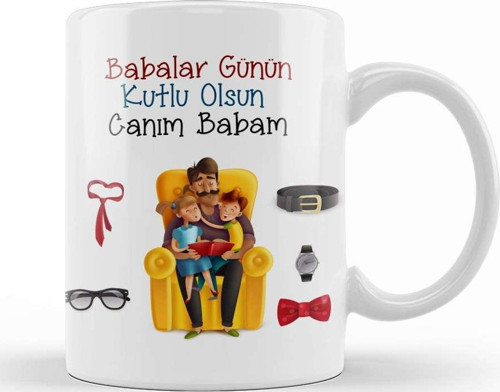 Babalar Günü Babaya Hediye 049 Kupa Bardak Porselen