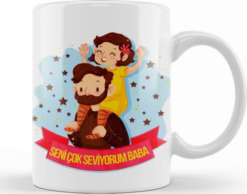 Babalar Günü Babaya Hediye 061 Kupa Bardak Porselen