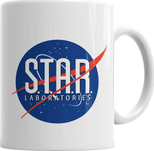 The Flash Star Labs Nasa Logo Kupa Bardak Porselen
