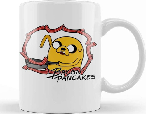 Adventure Time Bacon Pancakes Kupa Bardak Porselen
