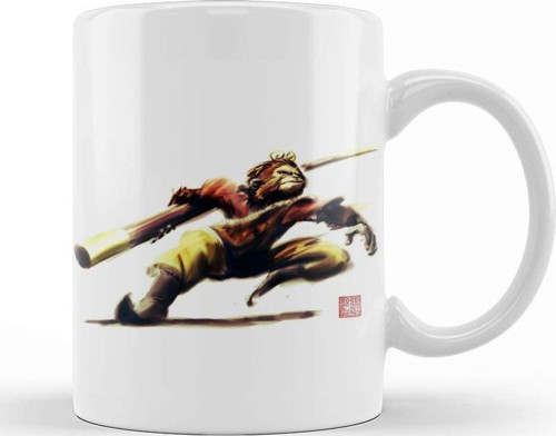 Monkey King Sun Wukong Action Kupa Bardak Porselen