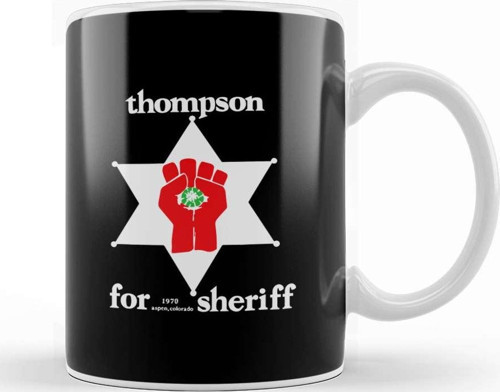 Hunter S Thompson For Sheriff Kupa Bardak Porselen