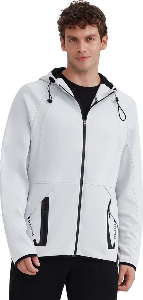S232184M 2Xi-Lock Full Zip Hoodie Beyaz Erkek Ceket