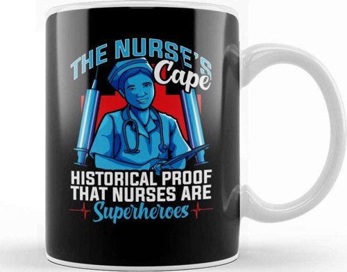 The Nurses Cape Proof That Nurses Are Superheroes Kupa Bardak Porselen