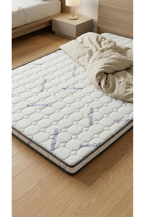 Visco Şilte 140x190 Yer Yatağı Nano 9 +-1cm Cm Ped Yatak Şiltesi Pedi Topper Mattress