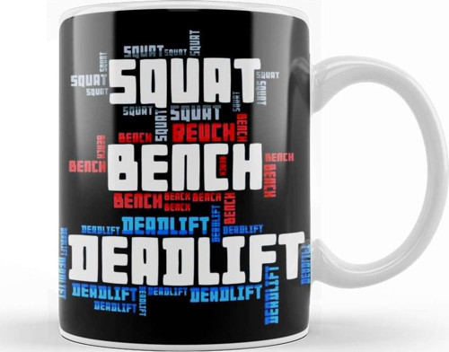 Squat Bench Deadlift Powerlifting Bodybuilding 04 Kupa Bardak Porselen