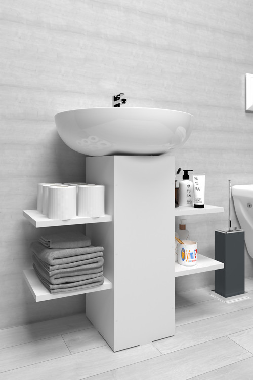 İyimi Modern Raflı Lavabo Altı Banyo Dolabı Banyo Düzenleyici