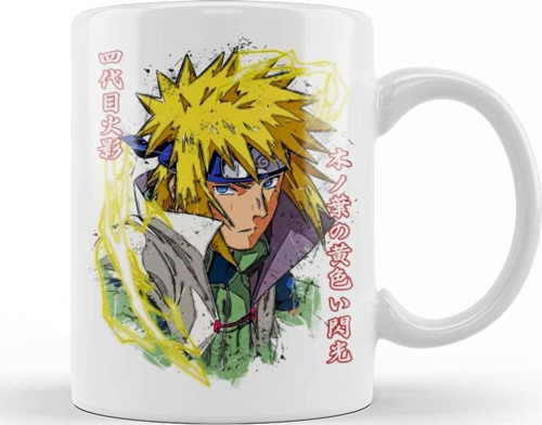 Yellow Flash Of Konoha Minato Kupa Bardak Porselen