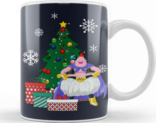 Majin Buu Around The Christmas Tree Dragon Ball Z Kupa Bardak Porselen