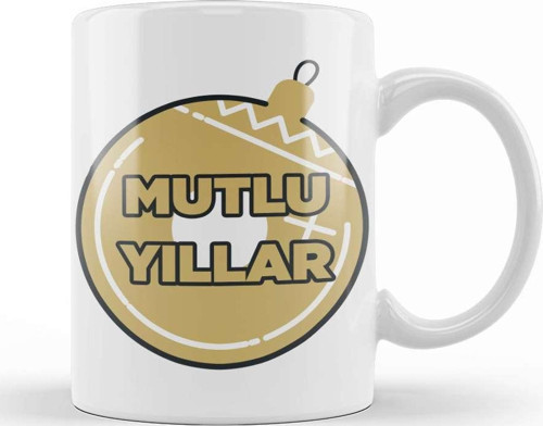 Yılbaşı Yeni Yıl Konseptli Mutlu Yıllar Hediye 09 Kupa Bardak Porselen