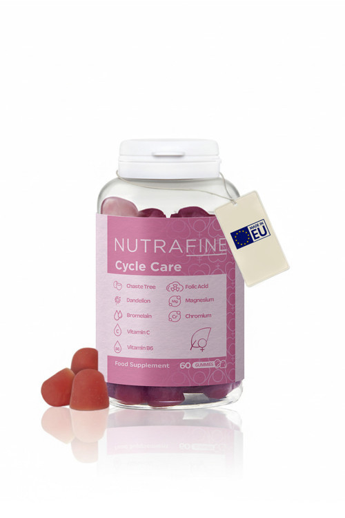 Cycle Care Gummy, Kadınlar için Özel Formül Çiğnenebilir Vitamin, PMS Destekleyici 60 Gummies