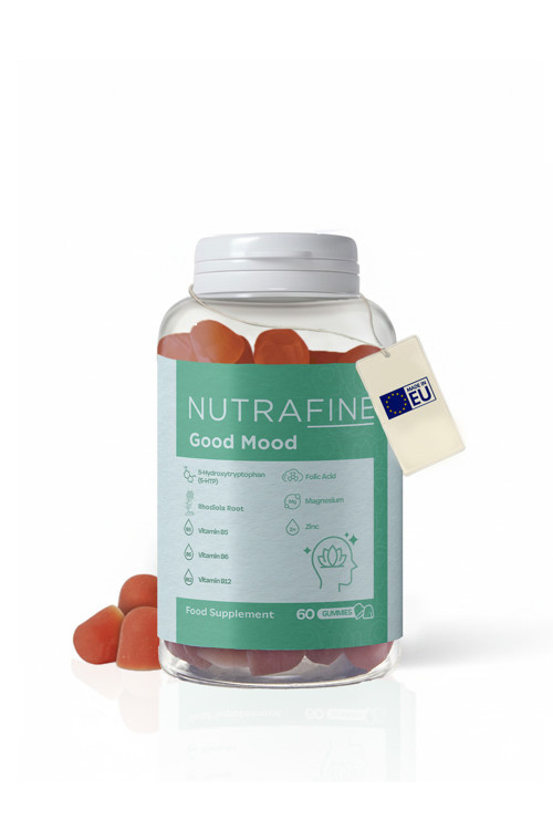 Good Mood Gummy, Duygu Durumu Destekleyici, 5-HTP & Rodiola İçerikli Çiğnenebilir Vitamin Gummies