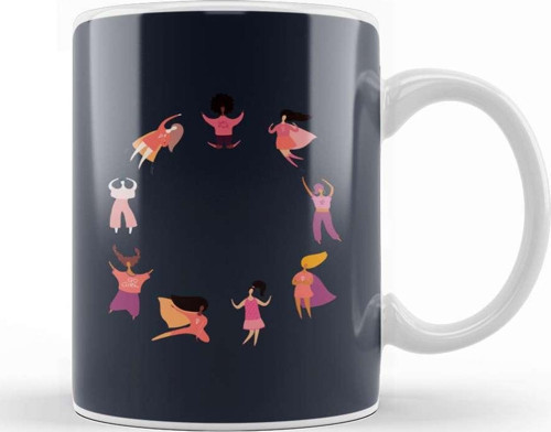Girl Power Dancing Hero Capes Kupa Bardak Porselen