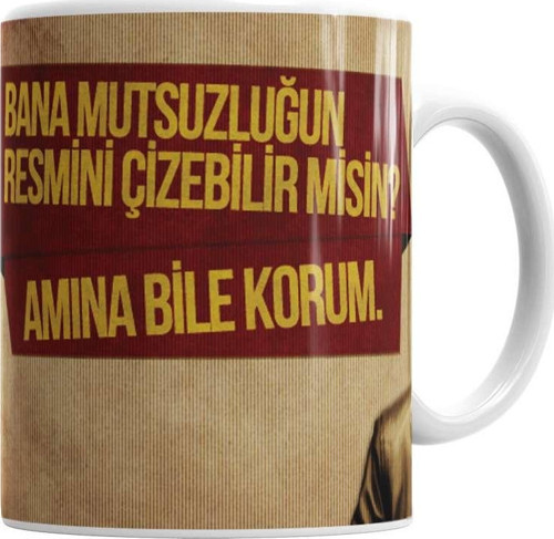 Behzat Ç Bana Mutsuzluğun Resmini Çizebilirmisin Kupa Bardak Porselen
