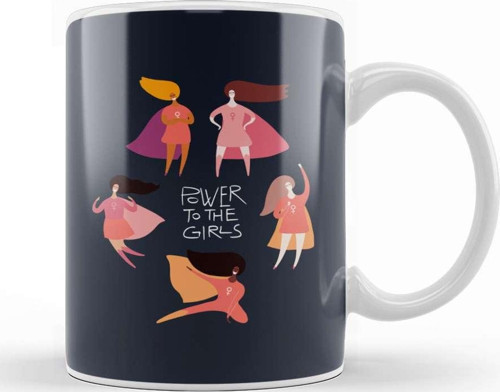 Power To The Girls Hero Capes Kupa Bardak Porselen