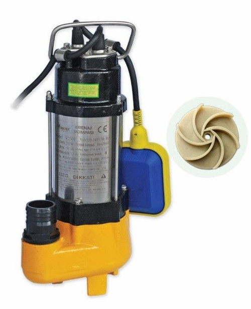 V250F - 0,5 HP - Drenaj Pompası - Az kirli sular için