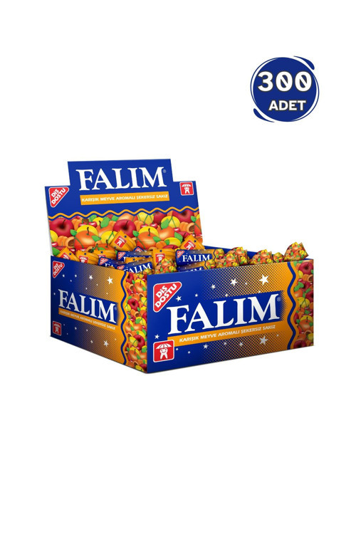 Falım Karışık Meyve Aromalı Şekersiz Sakız Tekli 1.4G - 3 Adet
