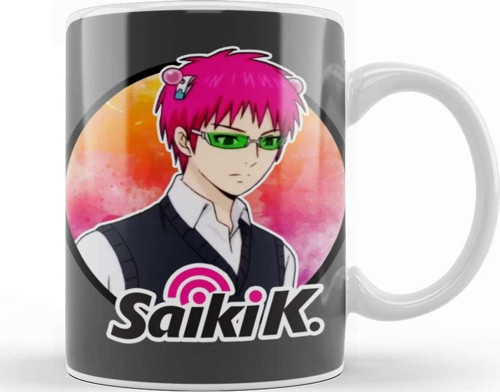 Saiki K Saiki Kusuo With Logo Kupa Bardak Porselen