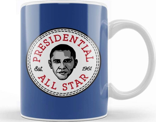 Barack Obama Presidential All Star Converse Logo Kupa Bardak Porselen