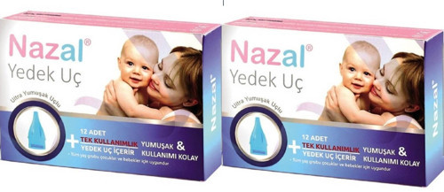 6lı Nazal Burun Aspiratörü Yedek Uç 12'li