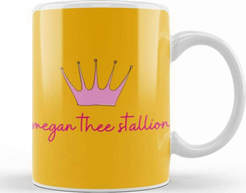 Queen Megan Thee Stallion Art Kupa Bardak Porselen