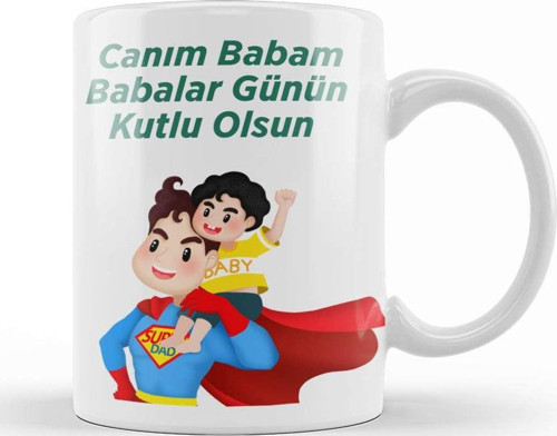 Babalar Günü Babaya Hediye 04 Kupa Bardak Porselen