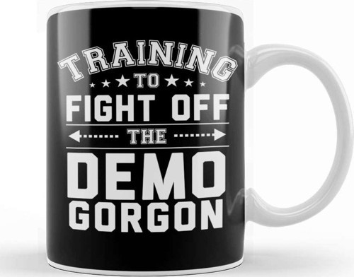 Stranger Things Training To Fight Off Demogorgon Kupa Bardak Porselen
