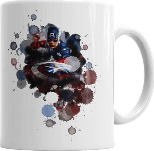 Captain America Splash Art O Kupa Bardak Porselen