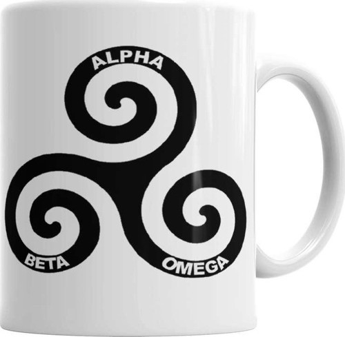 Teen Wolt Alpha Beta Omega 2 Kupa Bardak Porselen