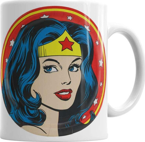 Wonder Woman Batman Superman Kupa Bardak Porselen