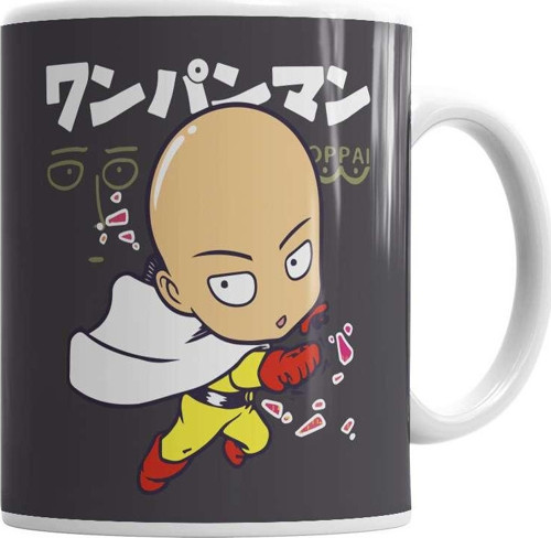 Camiseta Anime One Punch Man Kupa Bardak Porselen