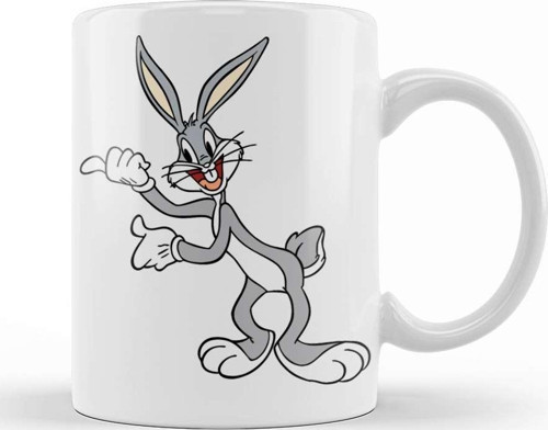 Bugs Bunny Tavşan Çizgi Film Kupa Bardak Porselen