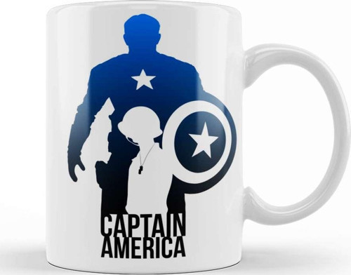 The Avengers Captain America Kupa Bardak Porselen