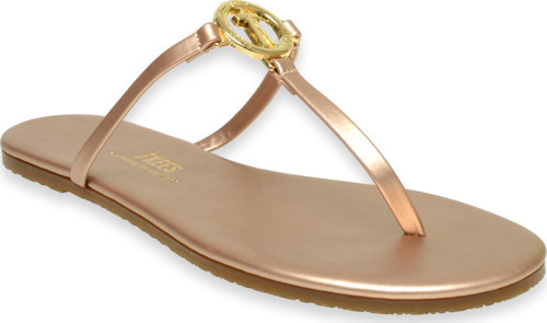 Tk-2112 Klasik Tokali Parmak Arası Bronz Kadın Terlik