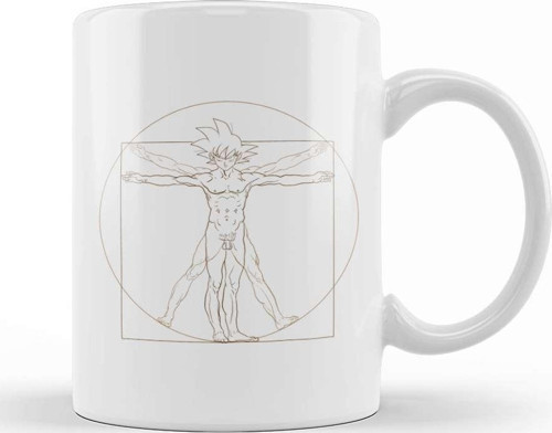 Dragon Ball Z Vitruvian Goku Kupa Bardak Porselen