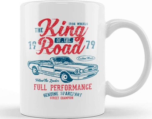 King Of The Road Convertible Kupa Bardak Porselen