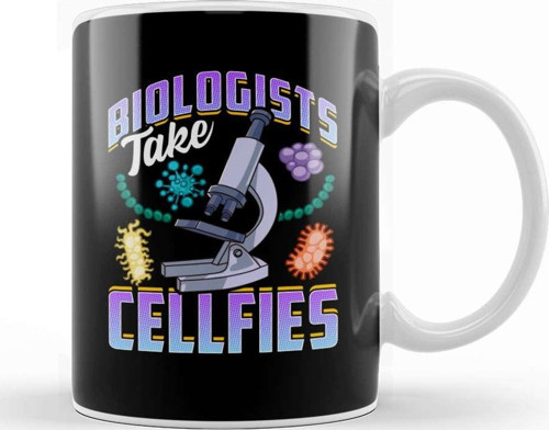 Funny Biologists Take Cellfies Biology Scientist Kupa Bardak Porselen