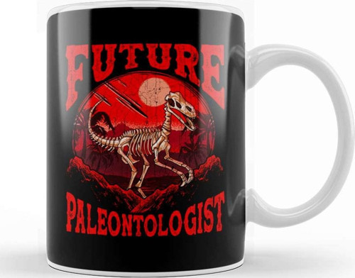 Future Paleontologist Dinosaur Obsessed Dinosaur Kupa Bardak Porselen