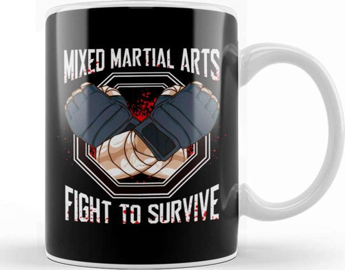 Mixed Martial Arts Mma Fight To Survive Training Kupa Bardak Porselen