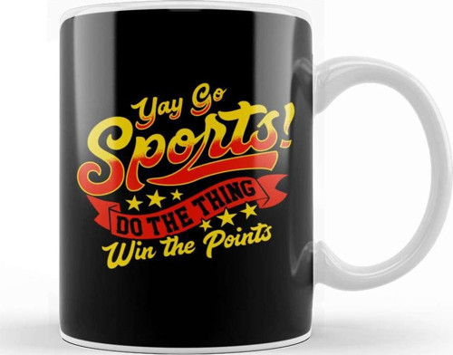Sarcastic Yay Sports Do The Thing Win The Points Kupa Bardak Porselen