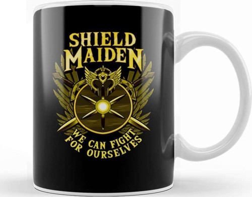 Shield Maiden We Can Fight For Ourselves Warrior Kupa Bardak Porselen