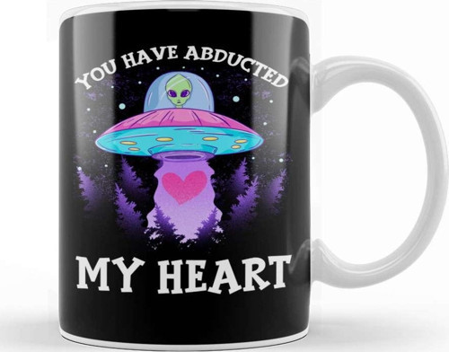 You Have Abducted My Heart Funny Alien Abduction Kupa Bardak Porselen