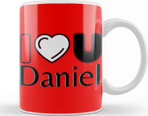 Daniel Name Custom Design Gift Baby Gift For Him Kupa Bardak Porselen