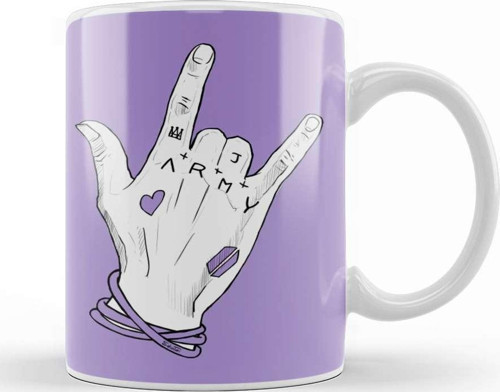 Bts Army Bts Jungkook'S Hand Kupa Bardak Porselen