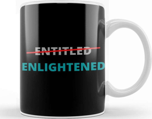 Entitled Not Enlightened Yes Kupa Bardak Porselen